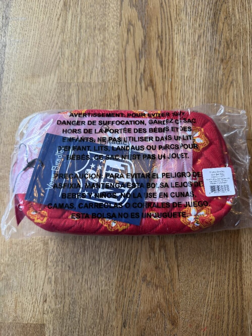 Vera Bradley x NFL Mini Belt Bag Kansas City Chiefs NWT